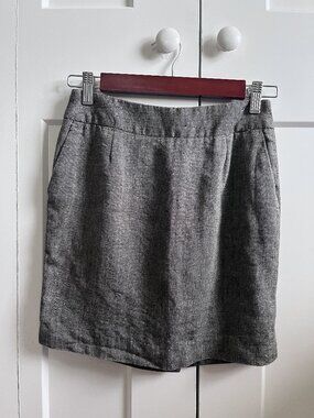 Adrienne Vittadini Linen Blend Mini Skirt 2P